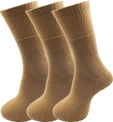 VAPINDIA Men Solid Calf Length, Mid-Calf/Crew(Pack of 3)