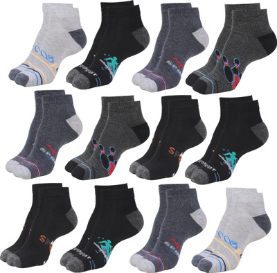 Abhinav Men Self Design Ankle Length(Pack of 10)