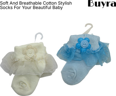 Buyra Baby Girls Self Design Ankle Length(Pack of 2)