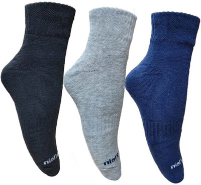 LABOLIA Men & Women Solid Ankle Length, Mid-Calf/Crew(Pack of 3)