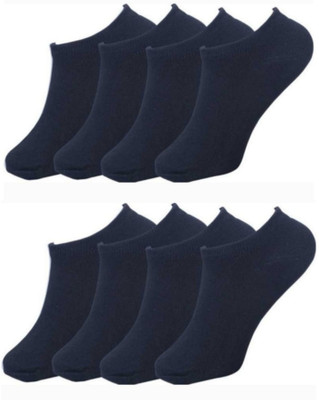 CROSSWELL Men & Women Solid Low Cut(Pack of 8)