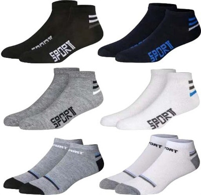 Anadaya Enterprise Men & Women Solid Low Cut, Ankle Length, Mid-Calf/Crew(Pack of 6)