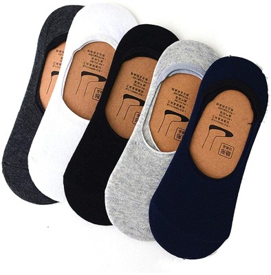 FeetMotion Men Solid Low Cut(Pack of 5)