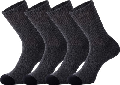 REDCARP Men & Women Striped, Solid Ankle Length, Calf Length, Mid-Calf/Crew, Peds/Footie/No-Show(Pack of 4)