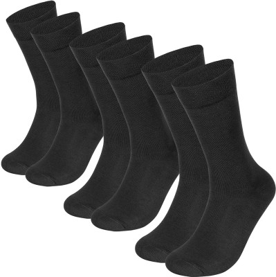 OYQQ Men Solid Calf Length(Pack of 6)