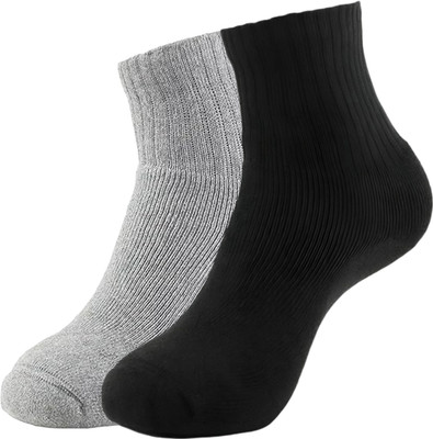 XOALT Unisex Solid Ankle Length(Pack of 2)