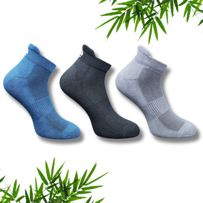 ecosync Unisex Solid Ankle Length(Pack of 3)