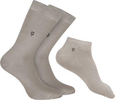 Footprints Unisex Solid Ankle Length, Calf Length(Pack of 3)