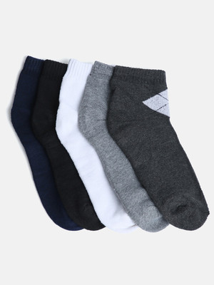 Kolor Fusion Men Geometric Print Mid-Calf/Crew(Pack of 5)