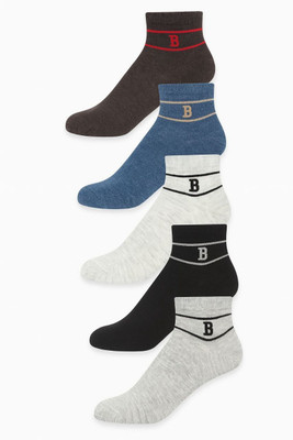 Yuvi Men Self Design Ankle Length(Pack of 5)