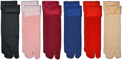 INFISPACE Men & Women Solid Ankle Length(Pack of 6)