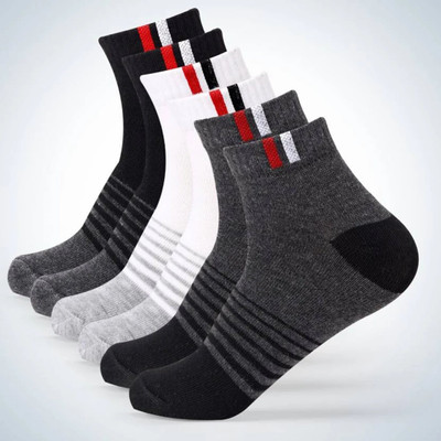 RECKZOZ Boys & Girls Self Design Ankle Length(Pack of 3)