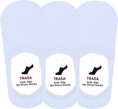 TRASA Men Solid Peds/Footie/No-Show(Pack of 3)