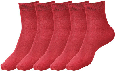 Dollar Boys & Girls Solid, Self Design Calf Length(Pack of 5)