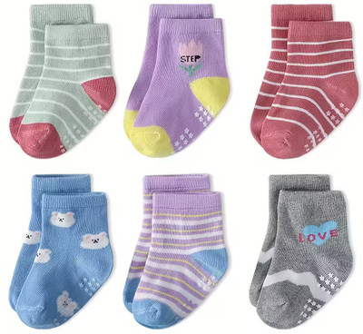 Cuteably Baby Girls Animal Print Ankle Length(Pack of 6)