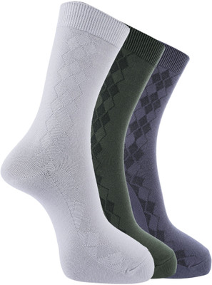 Dollar Men Checkered Calf Length(Pack of 3)