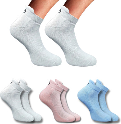 ecosync Unisex Solid Ankle Length(Pack of 3)