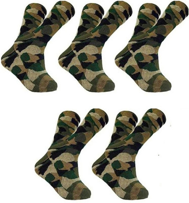 DISHAA Men & Women Solid, Printed Ankle Length(Pack of 5)