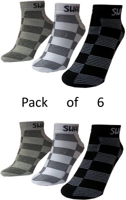 swagsocks Men & Women Printed Ankle Length(Pack of 6)