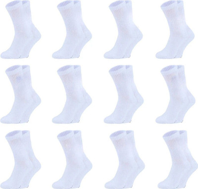 SIZE MATTERS Men & Women Solid, Self Design Calf Length(Pack of 12)
