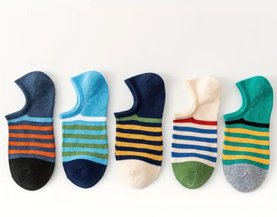 Glenza Trendz Men & Women Striped Low Cut