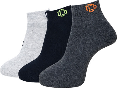 Dollar Men Self Design Low Cut(Pack of 3)