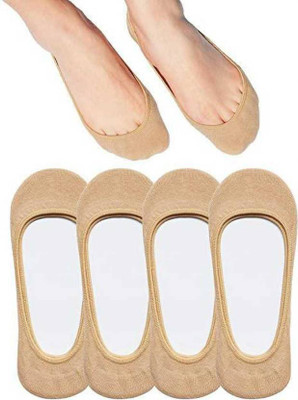 AUREVA LIFESTYLE Men & Women Solid Peds/Footie/No-Show, Low Cut(Pack of 4)