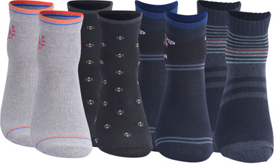 Siddlife Men & Women Striped Ankle Length(Pack of 8)