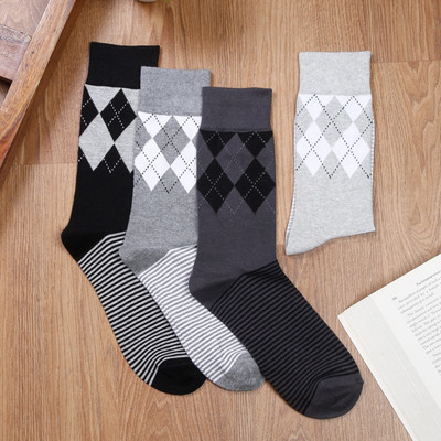 LOUIS STITCH Men Striped Calf Length(Pack of 4)
