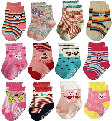 TUBSA Baby Boys & Baby Girls Printed, Floral Print, Animal Print Ankle Length(Pack of 12)