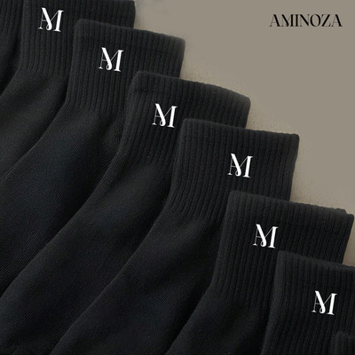 Aminoza Men Solid Ankle Length(Pack of 6)