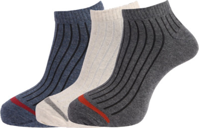 Dollar Men Striped Low Cut(Pack of 3)