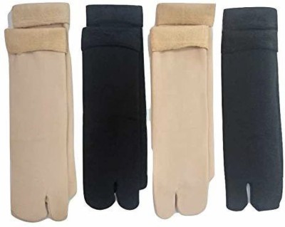 Sockszone Women Solid Calf Length(Pack of 4)