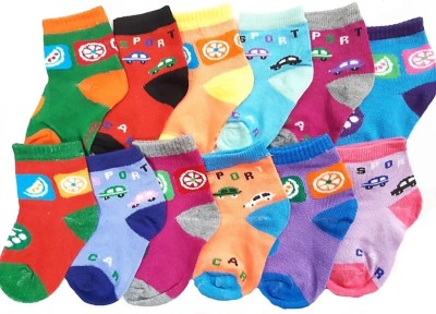 DISHAA Baby Boys & Baby Girls Solid Ankle Length(Pack of 12)