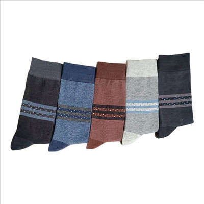 PALMLON Men Solid Calf Length(Pack of 5)