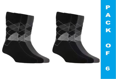 FATON Men Solid Calf Length(Pack of 6)
