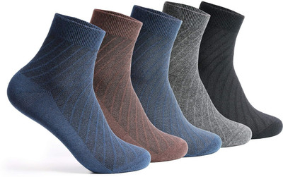 Supersox Men Solid Ankle Length(Pack of 5)