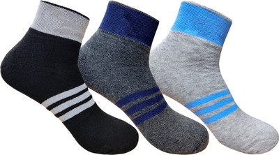 LABOLIA Men & Women Solid Ankle Length, Mid-Calf/Crew(Pack of 3)