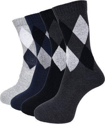 Dollar Men Self Design Calf Length(Pack of 4)