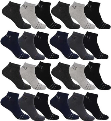 VIPUN Men Embriodered Ankle Length(Pack of 12)