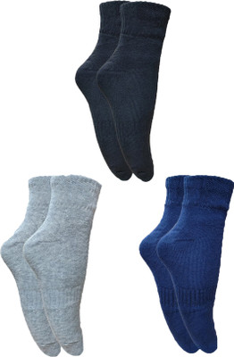 LABOLIA Men & Women Solid Ankle Length, Mid-Calf/Crew(Pack of 3)