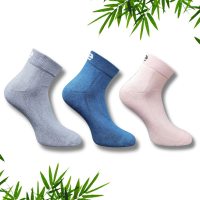 ecosync Men & Women Solid Mid-Calf/Crew(Pack of 3)