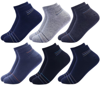 Akeeta Men & Women Striped Ankle Length(Pack of 6)