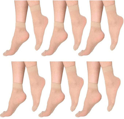 sizzers Women Solid Ankle Length(Pack of 10)