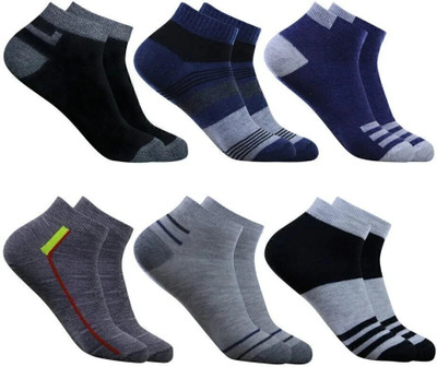 krijo Men Solid Ankle Length(Pack of 6)