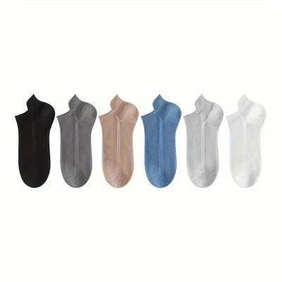 JABA'S Unisex Solid Ankle Length(Pack of 6)
