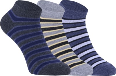 USOXO Men Striped Ankle Length(Pack of 3)