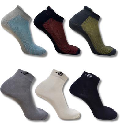 ecosync Unisex Solid Ankle Length, Low Cut(Pack of 6)