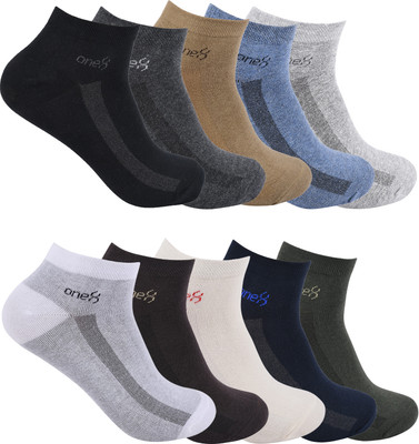 one8 Men Solid Ankle Length(Pack of 10)
