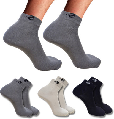 ecosync Unisex Solid Ankle Length(Pack of 3)
